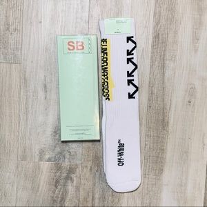 Off-White Firetape Socks in White